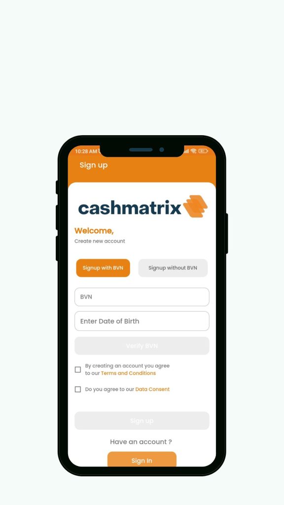 open a cashmatrix account